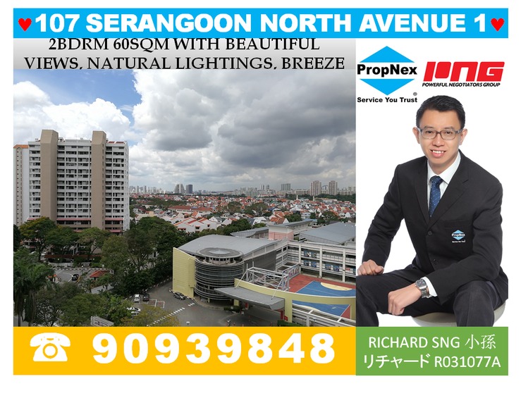 Blk 107 Serangoon North Avenue 1 (Serangoon), HDB 3 Rooms #168406452